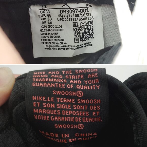 Nike Air Jordan 1 Retro High OG Hand Crafted Sneakers DH3097-001 Men's 12 - Picture 6 of 13